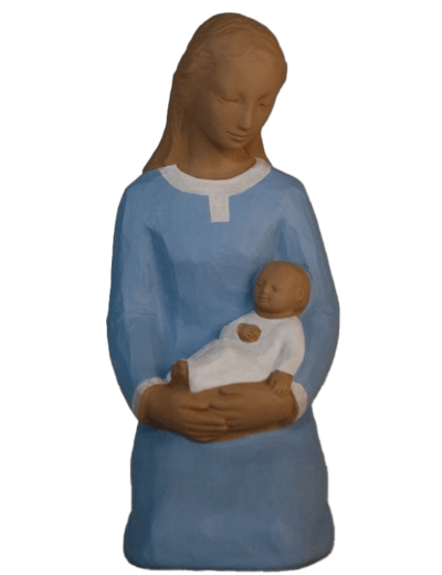 Notre Dame de L'Abandon 18cm polychrome- Pierreline