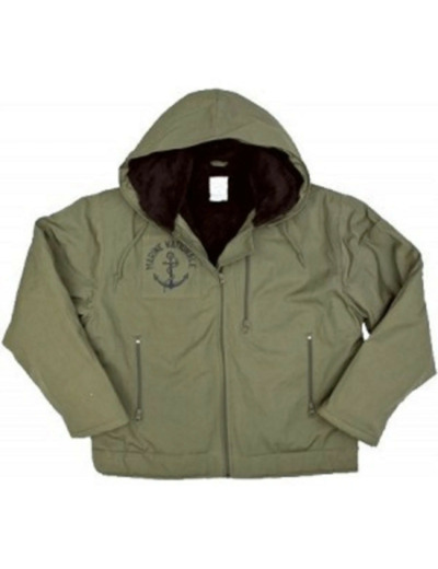 Veste de quart homme Marine Nationale kaki – protection inshore et style authentique