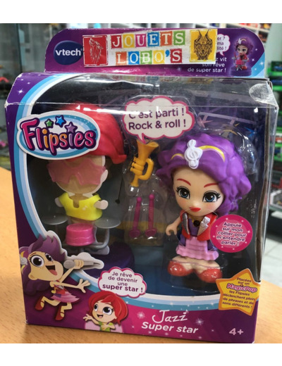 FLIPSIES FIGURINE JAZZ SUPER STAR de chez VTECH BOITE NEUVE