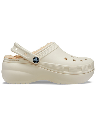 Classic Platform Fourrées CROCS 207938 Bone