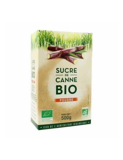 Sucre de Canne Bio en poudre-500g-Loiret & Haëntjens
