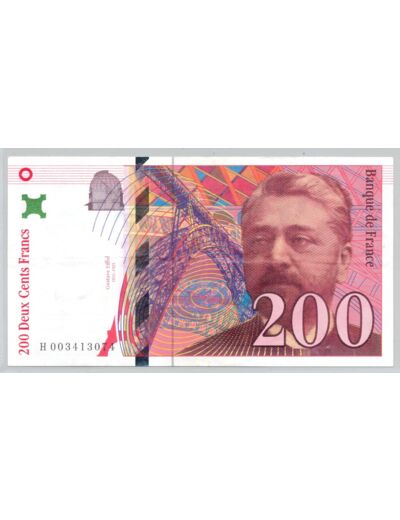 FRANCE 200 FRANCS EIFFEL 1995 Alphabet H 0034 SUP