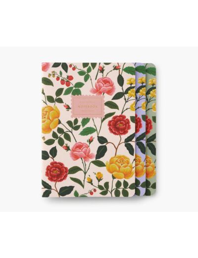 Set de 3 Notebooks Roses - Rifle Paper Co