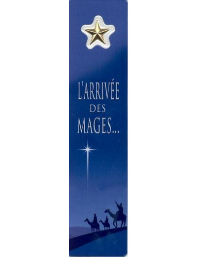 Signet plastifié avec médaille sous sachet - ARRIVEE DES MAGES