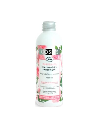 Pur velours Eau micellaire peaux sensibles et sèches 200ml