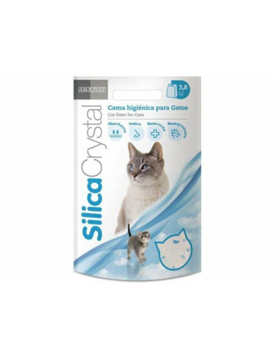 Litière de Silica Crystal Clumping 3,8 L Agglomérante pour chat