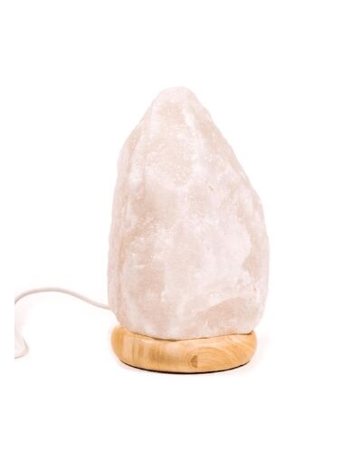 Lampe en sel blanche avec USB et LED