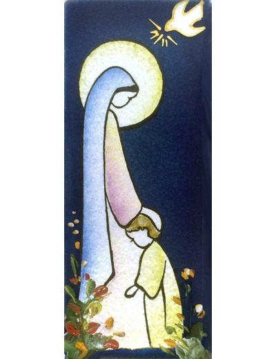 Vierge du refuge 12X5cm - EMAUX DU LIBAN