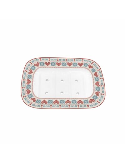 Porte-savon en porcelaine Hygge Holidays Isabelle Rose