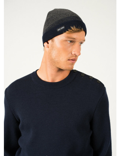Bonnet bicolore Bretagne en laine