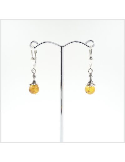 Boucles d'oreilles Ambre