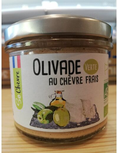 Olivade verte au chèvre frais