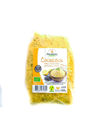 Couscous Maïs Riz Chia Parfumé Citron Bio 300g