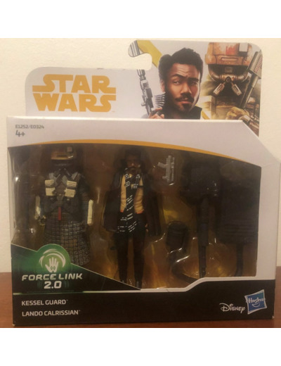 FIGURINE STAR WARS KESSEL GUARD ET LANDO CALRISSAN FORCE LINK 2.0 HASBRO