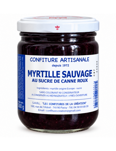 Confiture de Savoie Myrtille sauvage