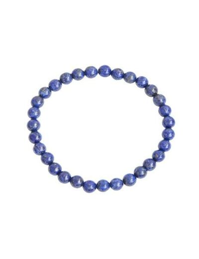Bracelet en lapis lazuli 6 mm