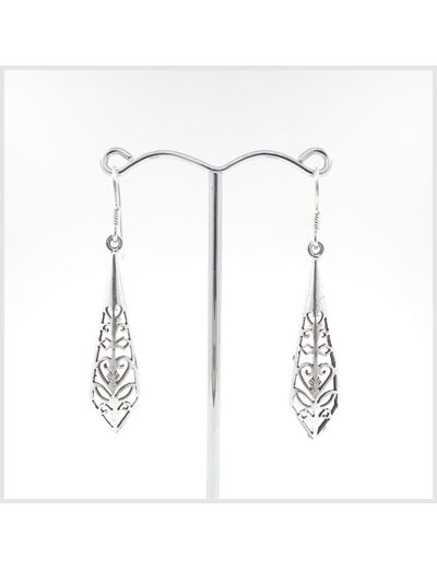 Boucles d'oreilles en argent massif