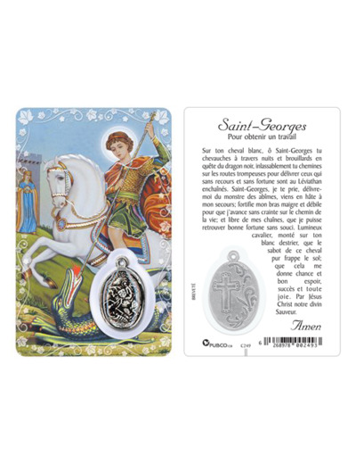 Carte-prière avec insertion ST GEORGES