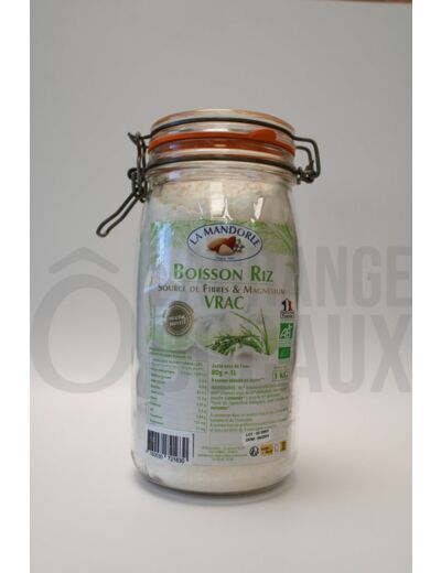 Boisson Lait de Riz -  Boissons instantanées en poudre - La Mandorle - BIO