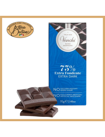 Tablette 75% Noir Sans Sucre 70G