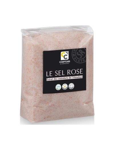 Sel Rose fin de l'Himalaya sachet 500g