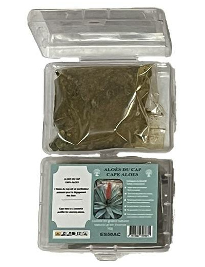 Encens en Grains Aloes du Cap - Boite transparente de 50gr
