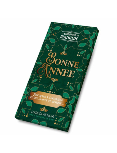 Tablette Chocolat Noir Bonne Année 100G