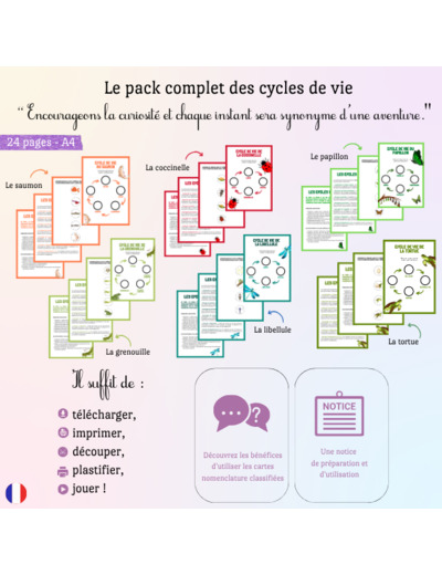 Pack complet des cycles de vie