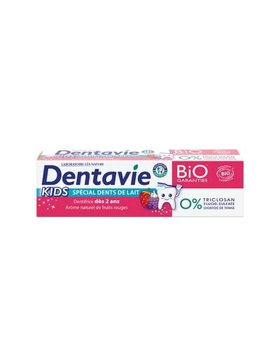 Dentifrice kids +2 ans fruits rouges 75ml
