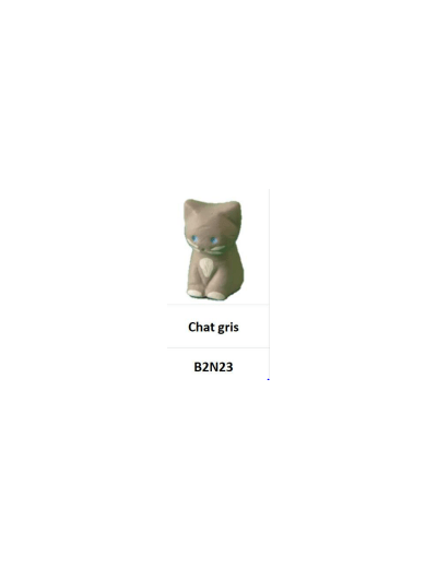Santon CHAT GRIS