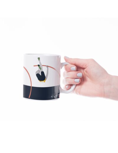 Tasse ou mug athlétisme "Saut perche" - Personnalisable