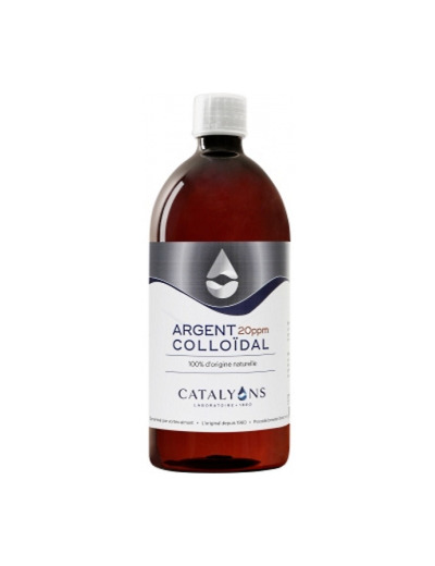 Argent colloïdal 20 PPM 1 litre