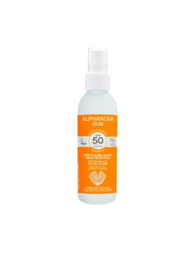 Spray solaire BIO haute protection SPF 50 adulte 125ml