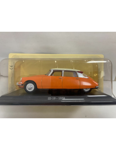 CITROEN DS ID 19 1958 ORANGE 1/43 BOITE D'ORIGINE