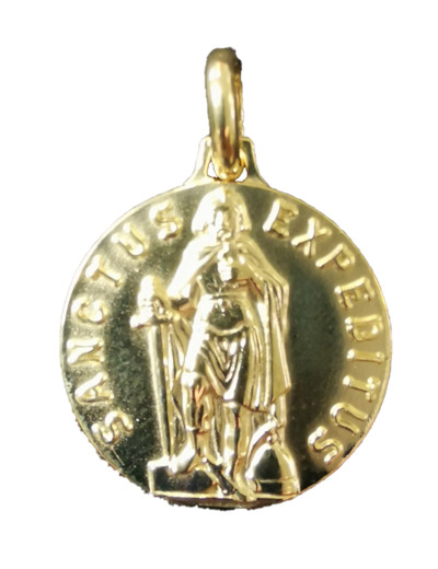 Médaille 18mm en Plaqué Or - ST EXPEDIT