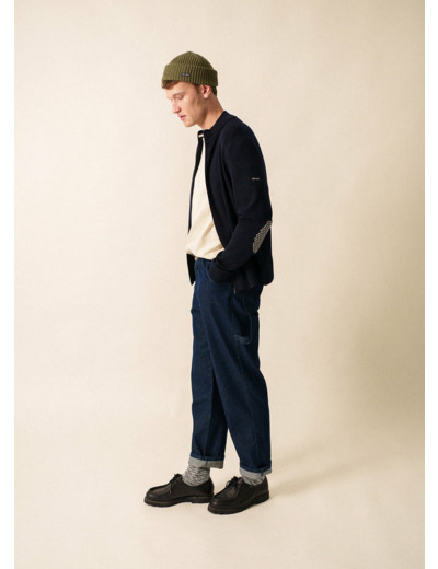 Cardigan zippé Equipage à coudières