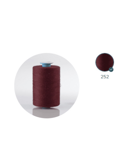 ZX 75 - 252 PRUNE FIL À COUDRE 100% POLYESTER TRÈS RÉSISTANT bobine 1000m