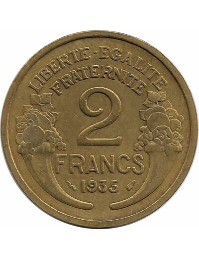 FRANCE 2 FRANCS MORLON 1935 TTB+