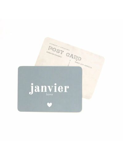 Carte postale Janvier - CinqMai