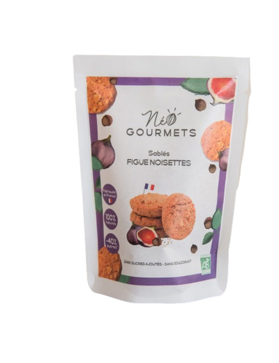 Sablé Figue Noisette Bio-100g-Néo Gourmets