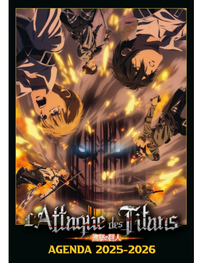 AGENDA SCOLAIRE 2025-2026 L'ATTAQUE DES TITANS - SAISON FINALE