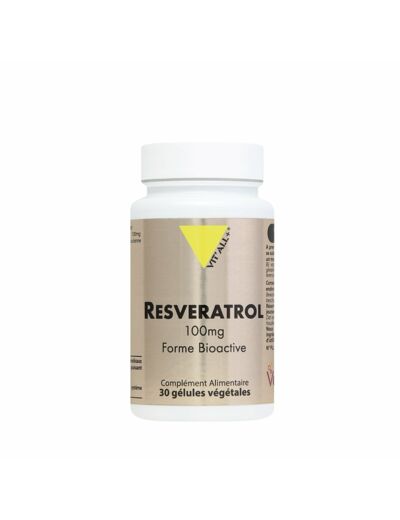 Resvératrol -100mg- 30 gélules végétales-Vit'all+