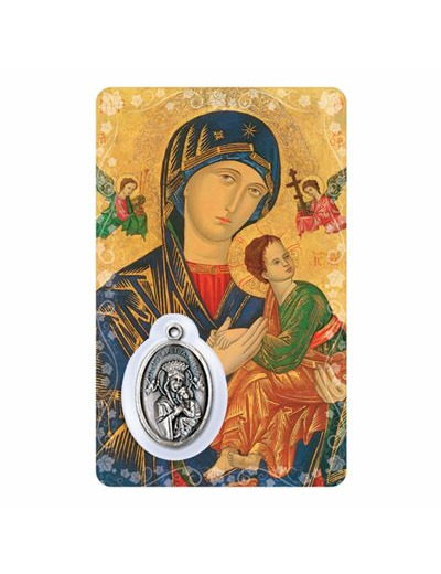 Carte-prière avec insertion ND PERPETUEL SECOURS-anglais