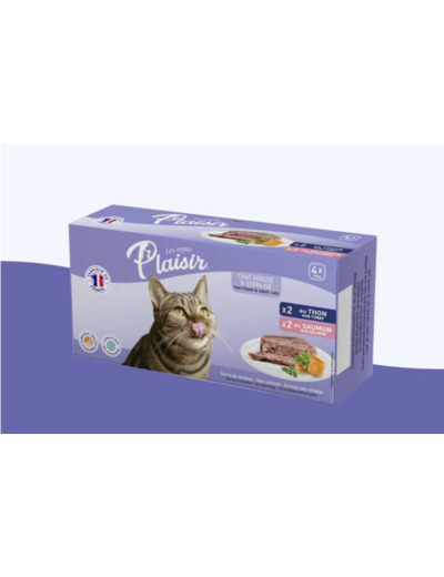 Les repas Plaisir, Pack poissons pour chat - 4 x 100g