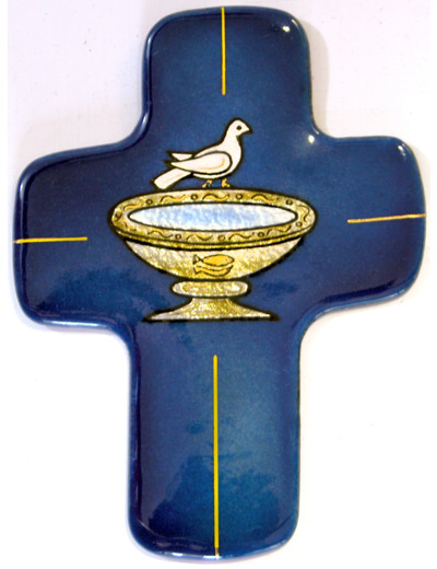 Baptistère de Ravenne 11,3X8,3cm - EMAUX DU LIBAN