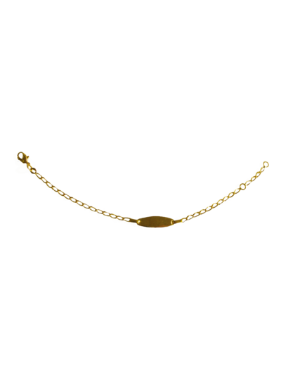 Bracelet en Plaqué Or - IDENTITE BB CHEVAL 16CM