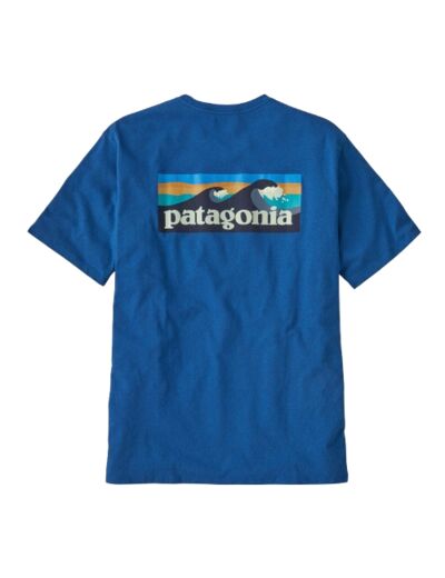 Tee Shirt PATAGONIA Boardshort Logo Pocket Endless Blue