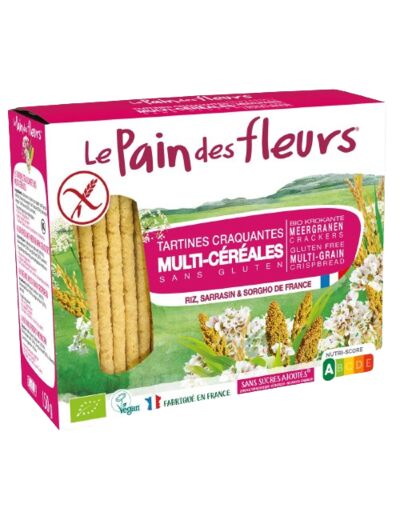 Tartines craquantes Multi-céréales Bio-150g-Le Pain des fleurs