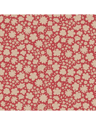 TISSU TILDA CREATING MEMORY CARLA RED
