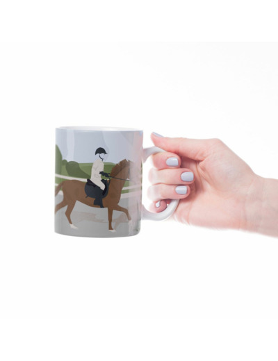 Tasse ou mug d'équitation "Sur le Cheval" - Personnalisable